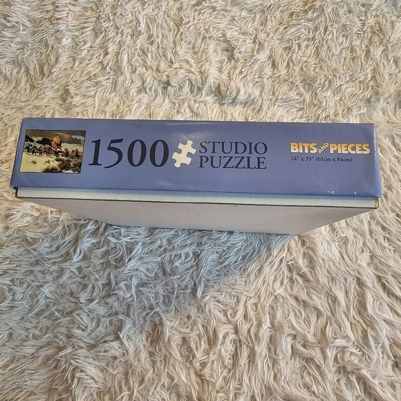 Bits and‎ Pieced jigsaw puzzle Winter Raid Native American 1500 piece - Picture 4 of 7